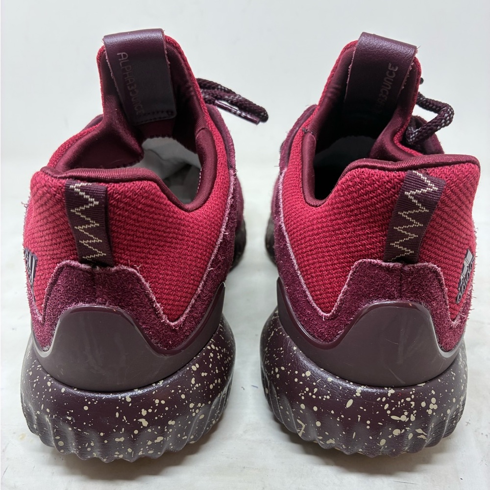 Adidas Men's Burgundy Suede Athletic Sneaker - Picture 7 of 14